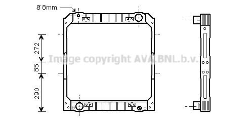 AVA QUALITY COOLING Радиатор, охлаждение двигателя IV2039